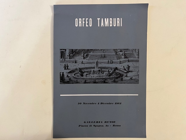 Orfeo Tamburi. Galleria Russo, Roma, 1961